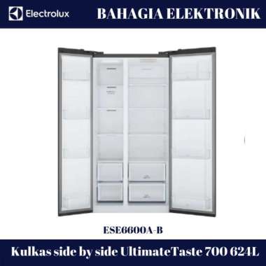 Terbaru Electrolux Ese6600A-B Kulkas Side By Side