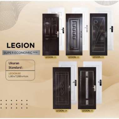 PINTU BAJA LEGION FORTRESS / PINTU BAJA / PINTU RUMAH 80X200  WOOD