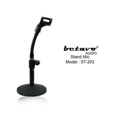 Stand Mic Meja Desk Microphone Stand Mic Holder Adjustable Podium Betavo ST 203