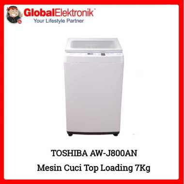 TOSHIBA MESIN CUCI 1 TABUNG 7KG TOSHIBA AW-J800AN AWJ800AN TOP LOADING 7 KG