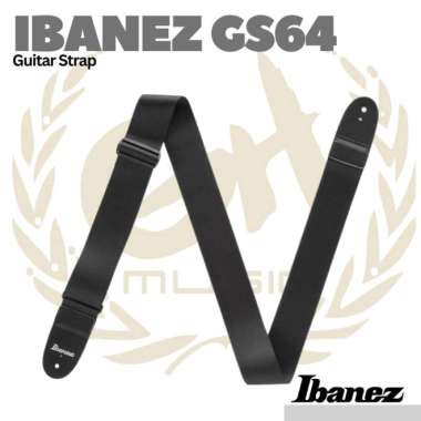 Ibanez GS64-BK Guitar Strap - Strep Gitar Bass Black