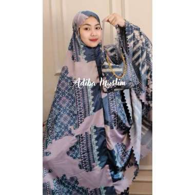 Adiba Muslim - Mukena dewasa maxmara silk jumbo 2in1 Luxury Series - mukena dewasa terbaru Lavender