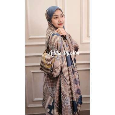Adiba Muslim - Mukena dewasa maxmara silk jumbo 2in1 Luxury Series - mukena dewasa terbaru Gold Dark