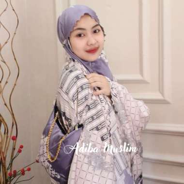 Adiba Muslim - Mukena dewasa maxmara silk jumbo 2in1 Luxury Series - mukena dewasa terbaru Lilac