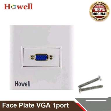 Howell Wall Face Plate Outlate Socket VGA Single