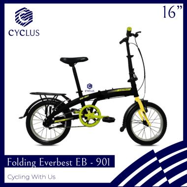 Sepeda Lipat Anak Dewasa Everbest EB 901 16 Inch NEW + BONUS