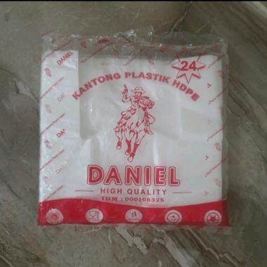 Daniel HD Plastik Putih 24 - Kantong Plastic Kresek Bening - Tas Belanja 24