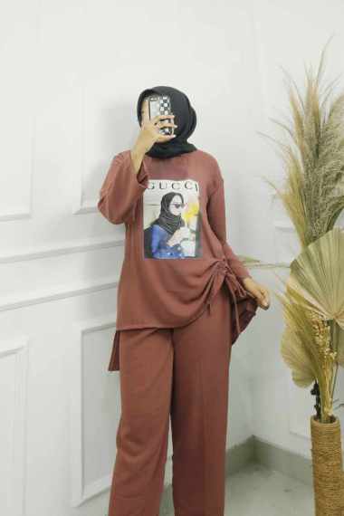 FASHION BAJUTERBARU LUCI SET M L XL XXL | BAJU SETELAN WANITA DEWASA ONE SET CRINKLE AIRFLOW APLIKAS