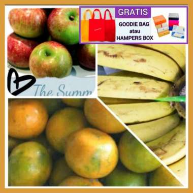 PAKET BUAH 502 : 1sisir Pisang Ambon + 1kg Jeruk Medan + 1kg Apel Mala