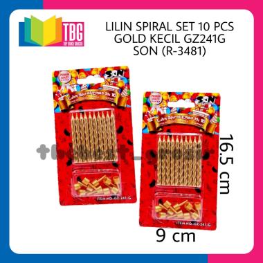 1 SET (10 PCS) LILIN SPIRAL SET 10 PCS GOLD KECIL GZ241 SON (R-3481) / LILIN SPIRAL / LILIN EMAS