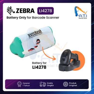 ZEBRA Battery Barcode Scanner Symbol LI4278 Baterai LI-4278 LI 4278