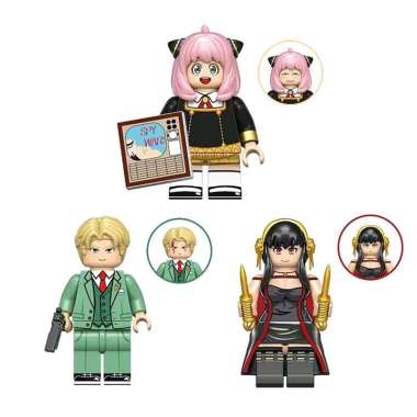 minifigure Spy x Family Anya Forger Yor Forger Loid Forger Yor Forger
