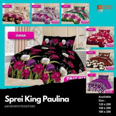 Sprei King PAULINA VARIAN B 180 x 200 cm RAHAYU