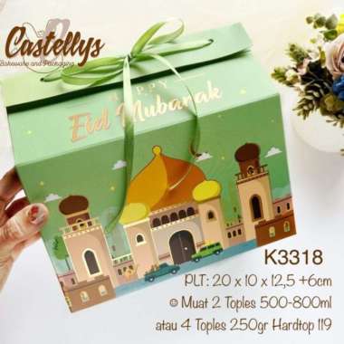K3318 Kotak Box Packaging Hampers Lebaran Idul Fitri Premium