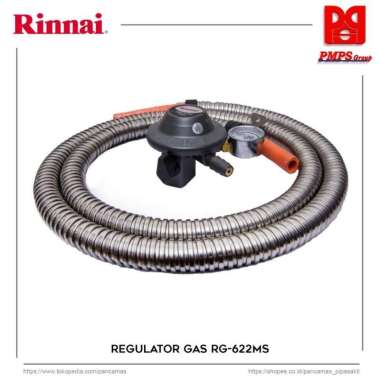 Regulator Gas Rinnai RG 622 MS Spiral Meteran