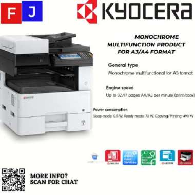 Mesin Fotocopy A4 A3 Kyocera ECOSYS M4132idn Garansi Resmi