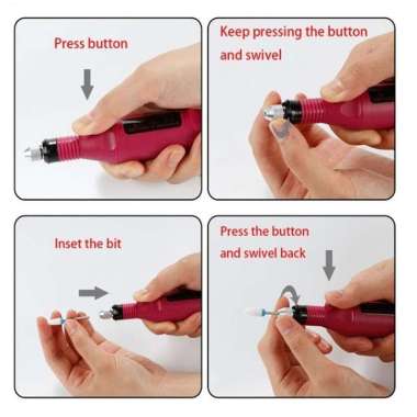 Mesin Mini Grinder Grafir Bor Potong Gerinda Ukir Dengan Adaptor DC