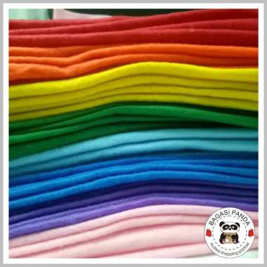 Kain Flanel / Kain Felt / Perlengkapan Prakarya Hitam