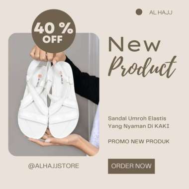 sepatu HAji Dan Umroh Wanita Sandal Wanita AL-HAJJ Sandal Elastis LENGKAP 40
