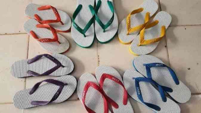 Sandal Jepit Swallow Okina Biru Muda