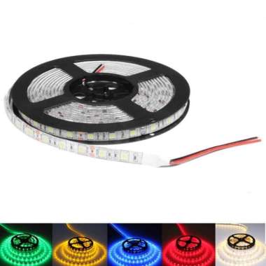 Led Strip Flexible 5050 12V 5M SMD - Putih, 5 Putih