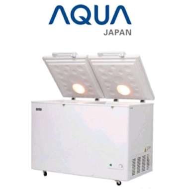 Chest Freezer + Kulkas 2in1 AQUA AQF-385DC | Dual chamber 300 - 400L