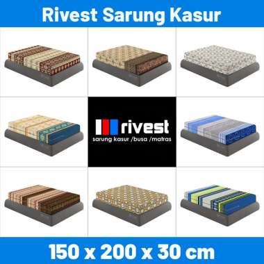 Rivest Sarung Kasur 150 x 200 x 30 - Sprei Resleting Sarung Kasur Saja