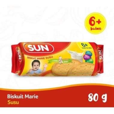 SNAC24 BISKUIT BAYI SUN BISKUIT MARIE SUSU 80 GR CEMILAN ANAK SUN
