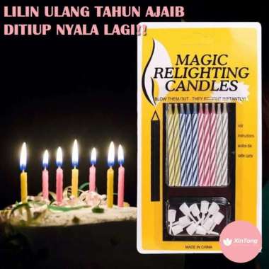 Lilin Ulang Tahun Ditiup Hidup Lagi Tidak Bisa Mati Lilin Magic Candle