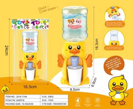 Mainan dispenser air mini water dispenser karakter/Galon Portable Air Anak Cartoon BEBEK
