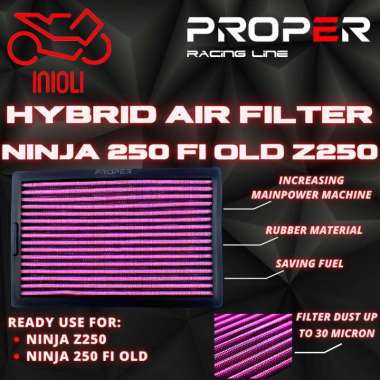 FILTER UDARA PROPER RACING LINE KAWASAKI NINJA 250R 250 FI 250FI OLD NINJA Z250 Z-250 KAWASAKI NINJA