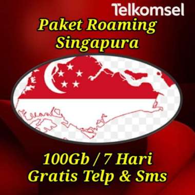 [Proses Cepat] Paket Roaming Singapura Combo Telkomsel 100Gb 7 Hari