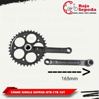 CRANK SEPEDA MTB MINI CTB SINGLE SPEED 36T 165 MM
