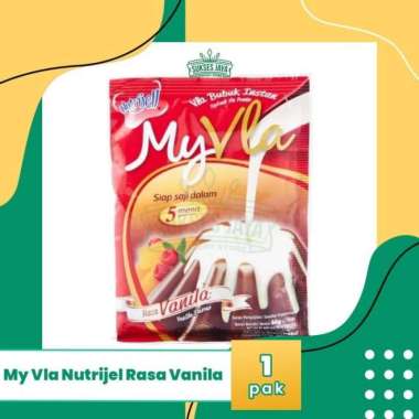Isian Vla Instan Nutrijel My Vla Vanila / Coklat 60 Gram - Coklat Vanila