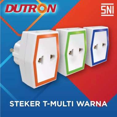 Steker T Multi Warna DUTRON / Colokan Listrik Warna DUTRON