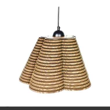 Eglare Lampu Gantung Hias Cardboard Flo - Cokelat