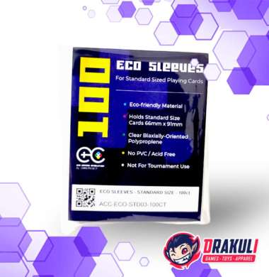 TCG ECO Sleeve / Sleeves Standard Size (66 x 91 mm) isi 100 pcs