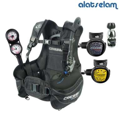 Paket Scuba Cressi START TRINI / Alat Scuba Diving / BCD START / Jaket Pelampung Scuba Diving / Jack