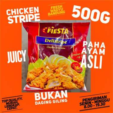 FIESTA DELISTRIPE CHICKEN STRIPES CRISPY Paha Ayam Strip Tender