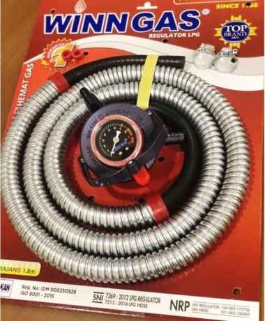 SELANG PAKET REGULATOR PSFR WINN GAS W 900 METER DOUBLE LOCK TERBAIK Multicolor