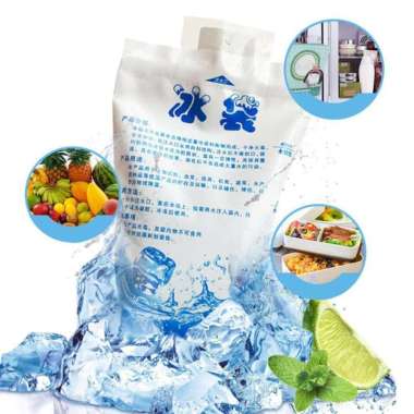 Ice Gel Pack Blue Cool Jelly Cooler Kantong Air Es Pendingin Freezer