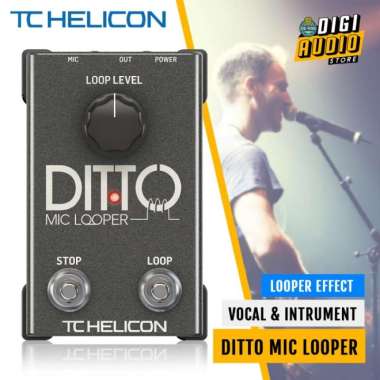 TC HELICON DITTO MIC LOOPER Efek Vocal & Acoustic Instrument Effect Pedal Stompbox