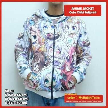 Jaket Anime Full Print Chibi Cute Kawaii Moe M