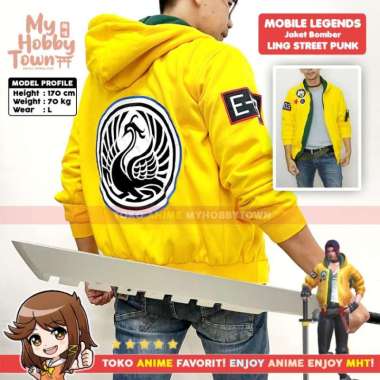 Jaket Mobile Legend Ling Street Punk Starlight Kostum Cosplay XL