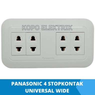 Panasonic Stopkontak 4 Colokan Inbow / 4 Stop Kontak Tanam