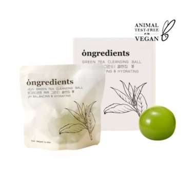 ONGREDIENTS Cleansing Ball BUTTERFLY PEA - JEJU CICA - JEJU GREEN TEA - JEJU CICA
