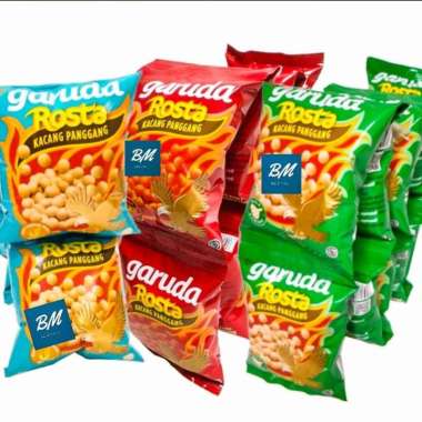 Kacang Garuda Rosta 10 Pcs / Garuda Rosta Kacang Panggang 10 x 12 gr bawang