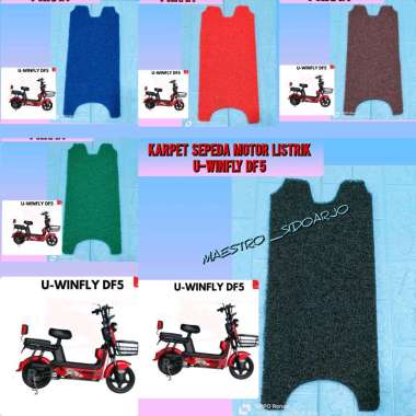 Karpet Sepeda Motor Listrik U-WINFLY DF5 u-winfly Dragonfly 5 Merah