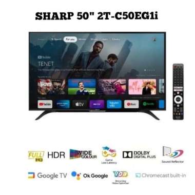 LED TV SHARP 50" 2T-C50EG1i 50 INCH ANDROID GOOGLE TV