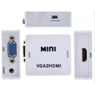 Konverter VGA to HDMI VGA2HDMI Adapter Converter PC Laptop TV Monitor